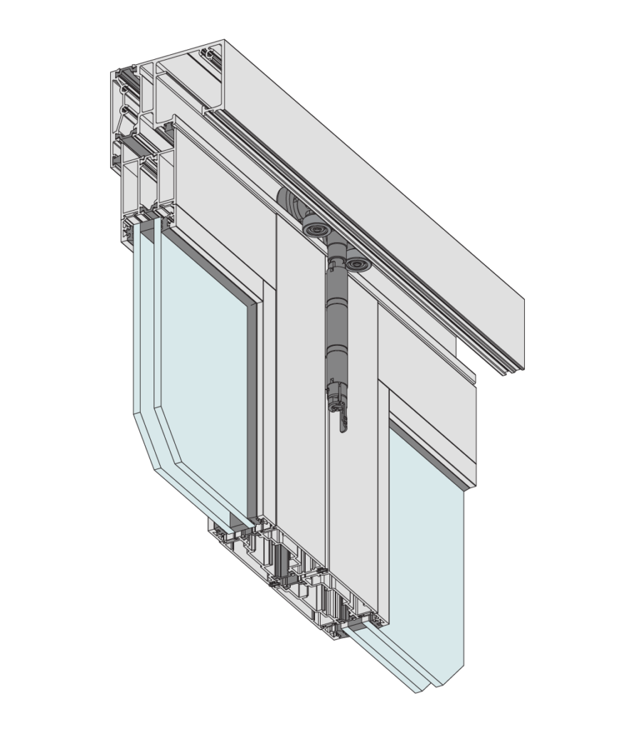 E3 Top Hung Bi-fold Door (Top Hung)